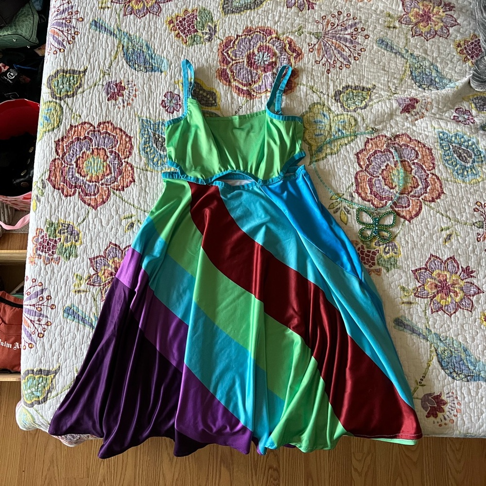 Colorful Striped Dress
